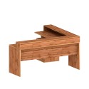 Bureau d'angle avec 3 tiroirs et plateau surélevé New Selina A-S Plus 
