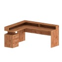 Bureau d'angle avec 3 tiroirs et plateau surélevé New Selina A-S Plus Prix