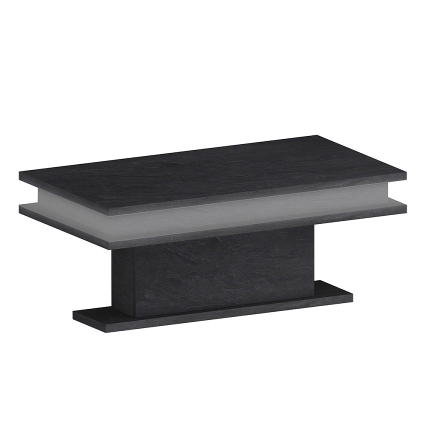 Moderner Couchtisch mit RGB LED-Beleuchtung 100x55cm Little Big 