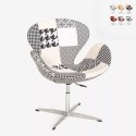 Sillón giratorio estudio de salón estilo patchwork de diseño moderno Stork Catálogo
