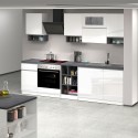 Cuisine complète modulaire design linéaire style moderne 256cm Essence Modèle