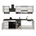 Cuisine complète modulaire design linéaire style moderne 256cm Essence 