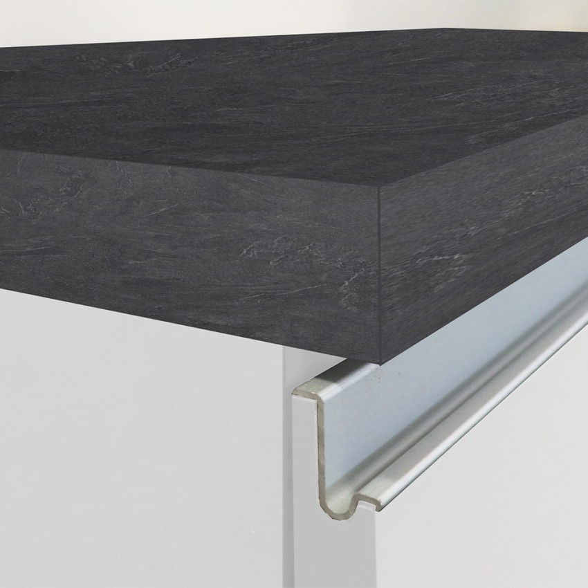 Moderne modulare Küche, lineares Design, 256 cm, Modell Essence 