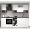 Cuisine complète modulaire design linéaire style moderne 256cm Essence 