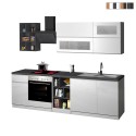 Moderne komplette Küche im linearen Design 256 cm modular Unica Verkauf