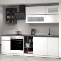 Cuisine moderne complète design linéaire 256cm modulable Unica 