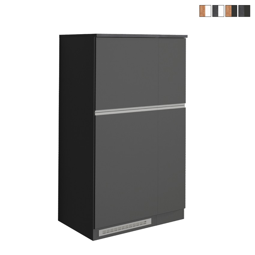 Set de muebles cubre nevera empotrado y especiero cocina lineal Fist Rebajas