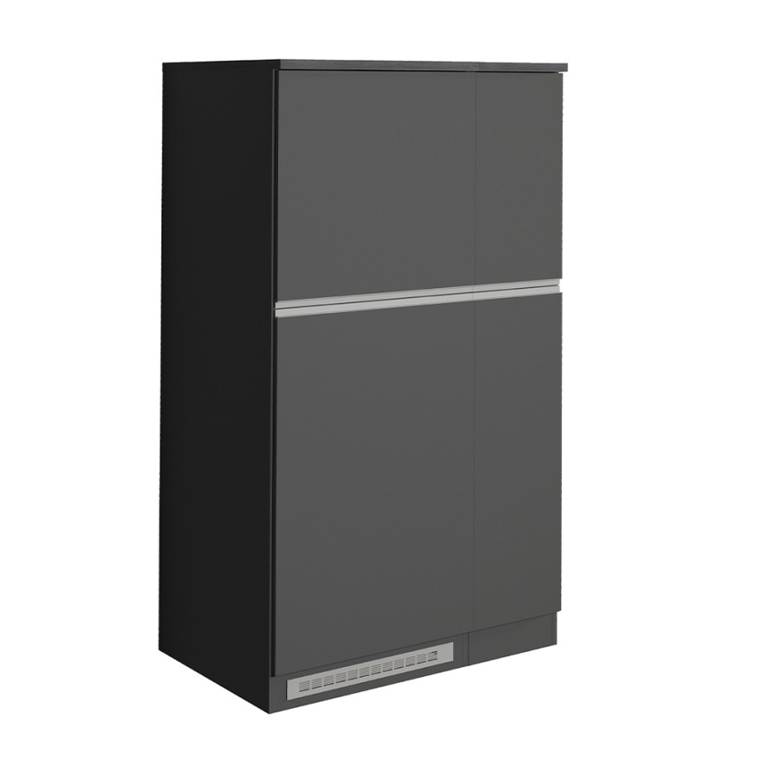 Set de muebles cubre nevera empotrado y especiero cocina lineal Fist 