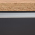 Îlot central moderne 3 portes 155x90x90 cm avec table Deaton pour cuisine 