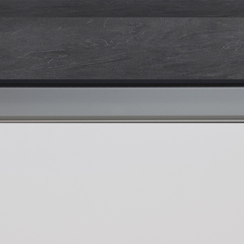 Îlot central avec table pour cuisine moderne 2 portes 160x90x90cm Grover 
