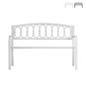 Banc extérieur jardin 2 places en fer et fonte 123x63x87cm Lorey Promotion