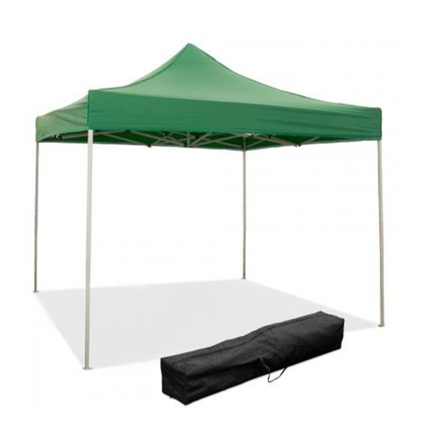 Gazebo 3x3 plegable para jardín exterior lona PVC impermeable Versa Stock