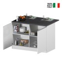 Insel für moderne Küche mit 2 Türen Holztisch 125x90x90cm Deer Preis