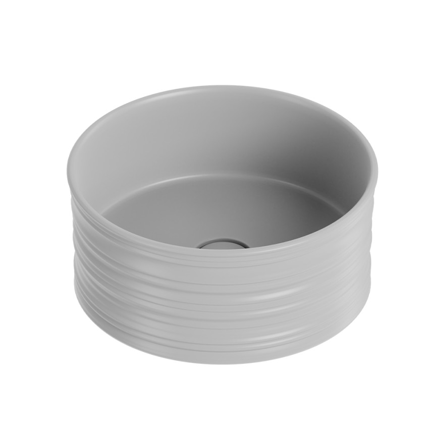 Waschbecken Badezimmer Aufsatzwaschbecken rund 40x18cm matt Keramik Nordic Rabatte