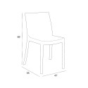 Garten Set Tisch 80x80cm 4 Stühle Außen weiß Provence Light 