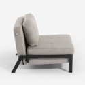 Fauteuil-lit en tissu pliable salon bureau Selene Dimensions