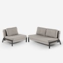 Conjunto de sillón plegable + sofá cama de dos plazas de tela Elysee Catálogo