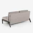 Conjunto de sillón plegable + sofá cama de dos plazas de tela Elysee Compra
