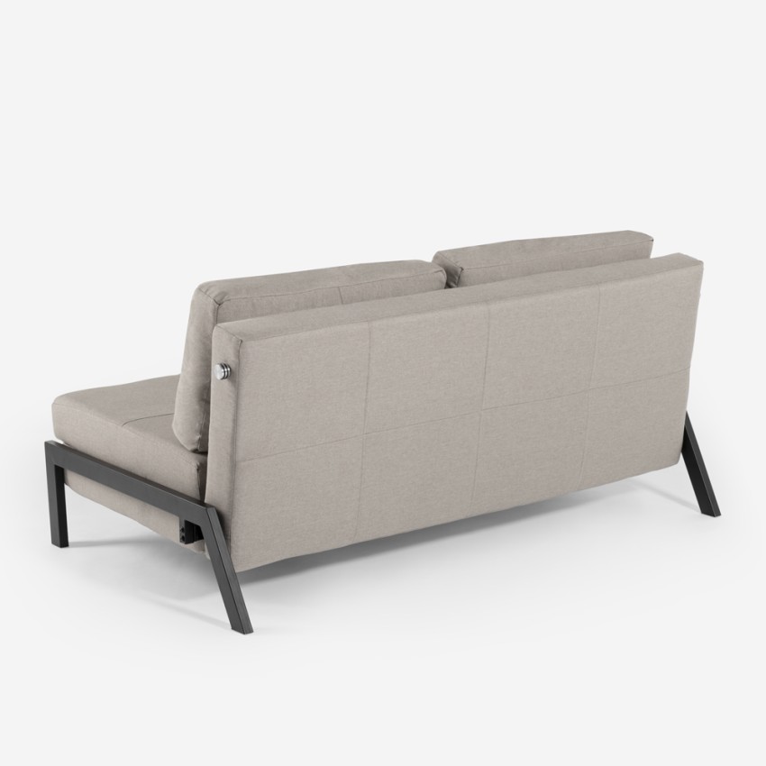Conjunto de sillón plegable + sofá cama de dos plazas de tela Elysee Compra
