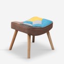 Set Sessel Patchwork + Fußhocker skandinavischen Stils Chapty Plus Lagerbestand