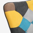 Set Sessel Patchwork + Fußhocker skandinavischen Stils Chapty Plus Kauf