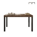 Tavolo pranzo cucina 140x90cm in legno moderno gambe in ferro Sartel Catalogo