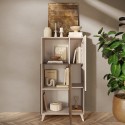 Moderner weißer Küchenschrank Schrank 2 Regale Jowna 
