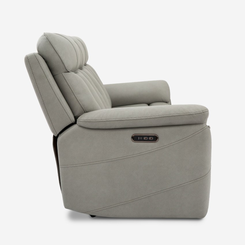 Sofa 3-Sitzer elektrisch verstellbar relax 2 USB in Kunstleder Jovit 