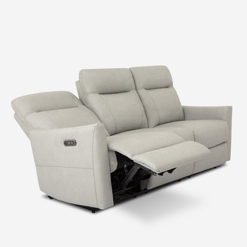 Sofa 3-Sitzer elektrisch verstellbar relax 2 USB in Kunstleder Jovit Kosten