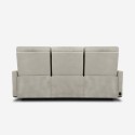 Sofa 3-Sitzer elektrisch verstellbar relax 2 USB in Kunstleder Jovit 