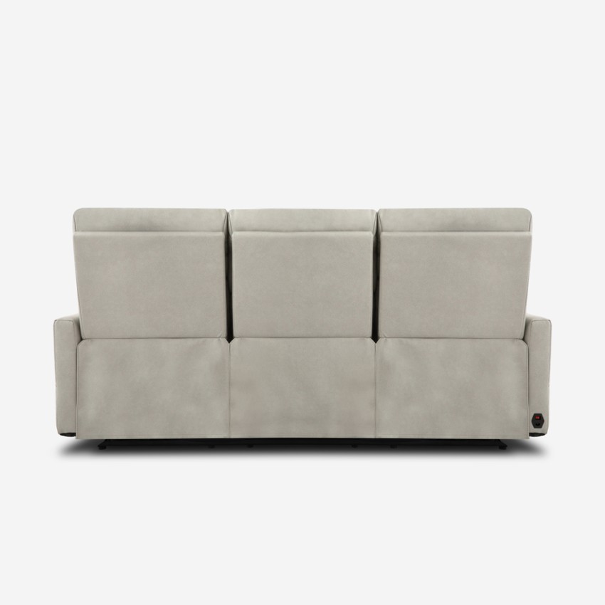 Sofa 3-Sitzer elektrisch verstellbar relax 2 USB in Kunstleder Jovit 