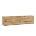 Mobile TV a parete sospeso 160cm design minimal moderno luce LED Regat 