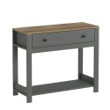 Mobile consolle ingresso bianco nero stile classico con cassetto Corlay Scelta