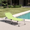2er-Set Liegestühle Strandliegen Sonnenliegen aus Aluminium für Strand und Garten Seychelles 
