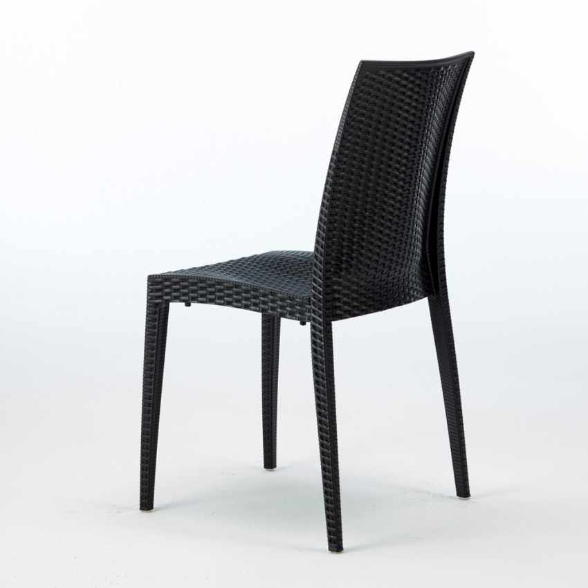 22er Bistrot Grand Soleil Poly-Rattan-Stühle für Bar und Gartenrestaurant Modell