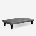 Sofá cama 2 plazas apertura clic clac diseño moderno Neluba Lux Descueto