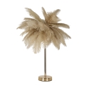 Tischlampe mit Federlampenschirm und 2 Lichtquellen Palm S 
