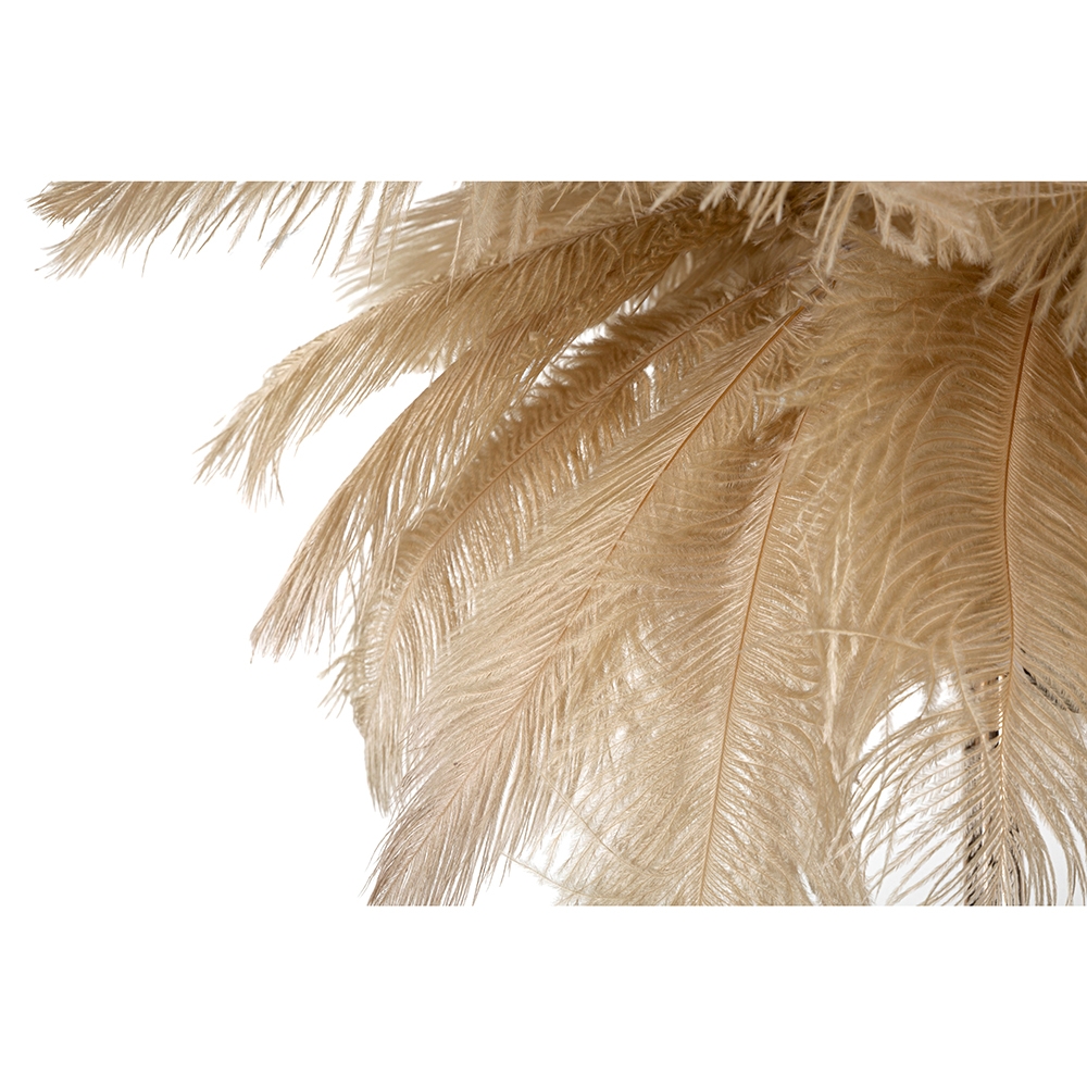 Tischlampe mit Federlampenschirm und 2 Lichtquellen Palm S 