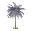 Lámpara de mesa con pantalla de plumas y 2 luces Palm S 