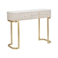 Console d'entrée 3 tiroirs avec pieds dorés 100x40cm Glamour Promotion
