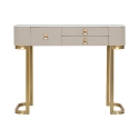 Glamour Eingangskonsole mit 3 Schubladen und goldenen Beinen 100x40cm Angebot