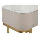 Console d'entrée 3 tiroirs avec pieds dorés 100x40cm Glamour Caractéristiques