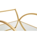 Barwagen aus goldenem Metall mit Spiegelregalen Globe Katalog