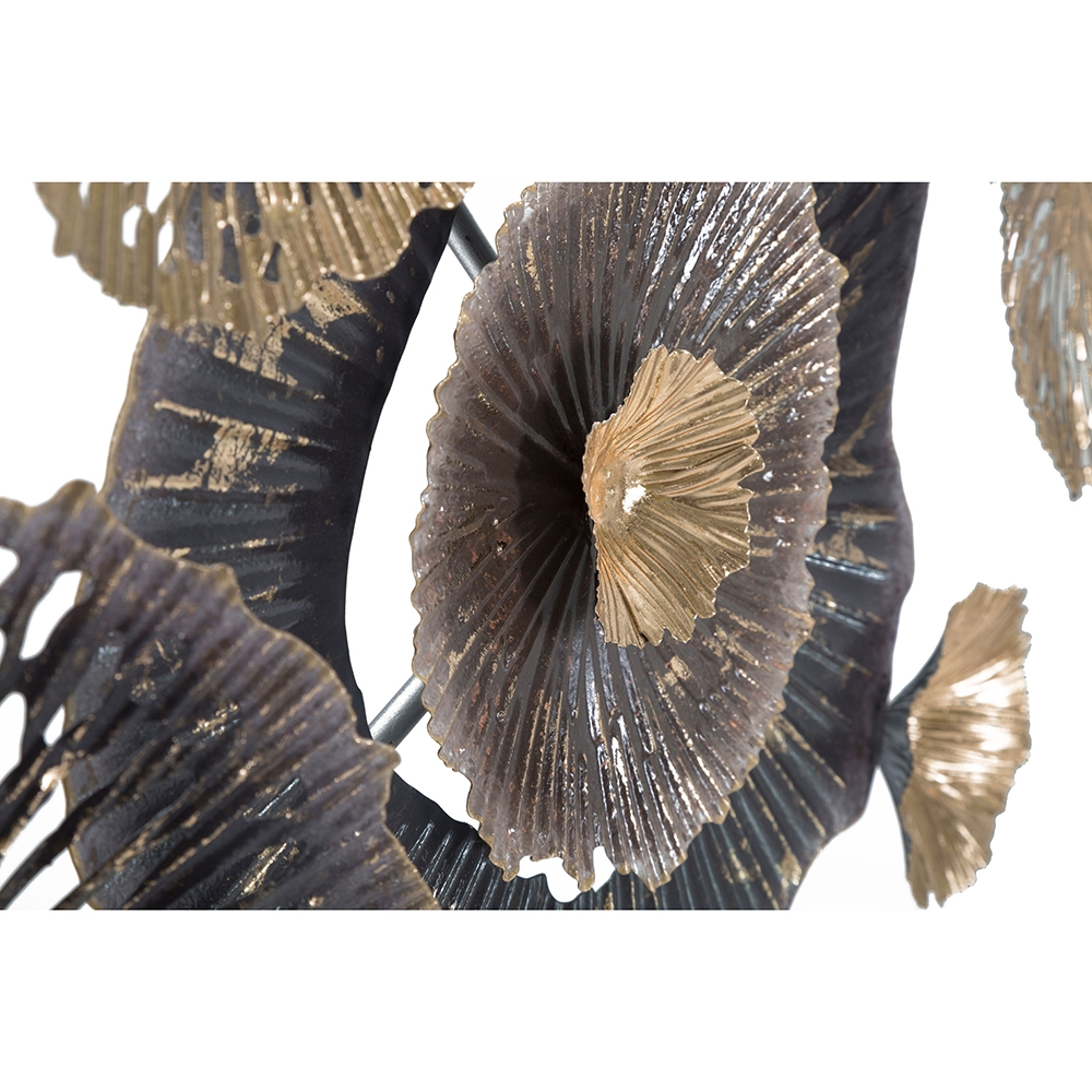 3D Wanddeko aus Metall, mehrfarbig Browny Sales