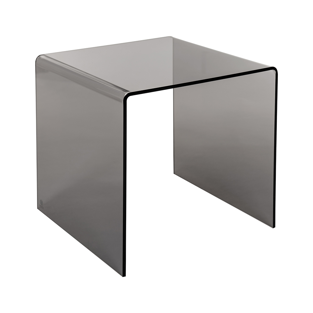 Table basse moderne en plexiglas transparent 50x40x50cm 80'S Big Remises