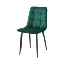 Wohnzimmer- Küchenstühle 4er Set gesteppt Samt Corfù 
