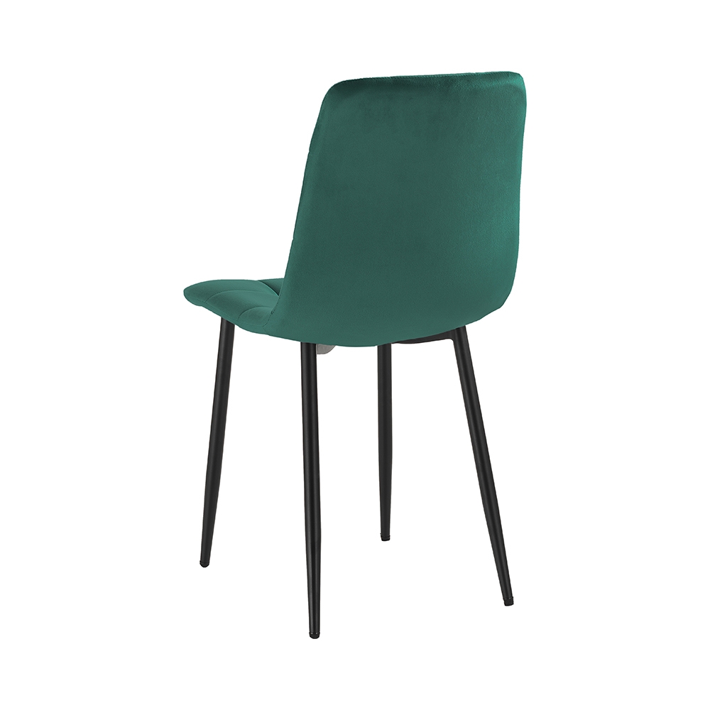 Wohnzimmer- Küchenstühle 4er Set gesteppt Samt Corfù 