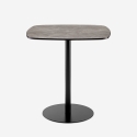 Esstisch 70x70cm für Restaurant Küche schwarz Marmoreffekt Mikee+ Verkauf