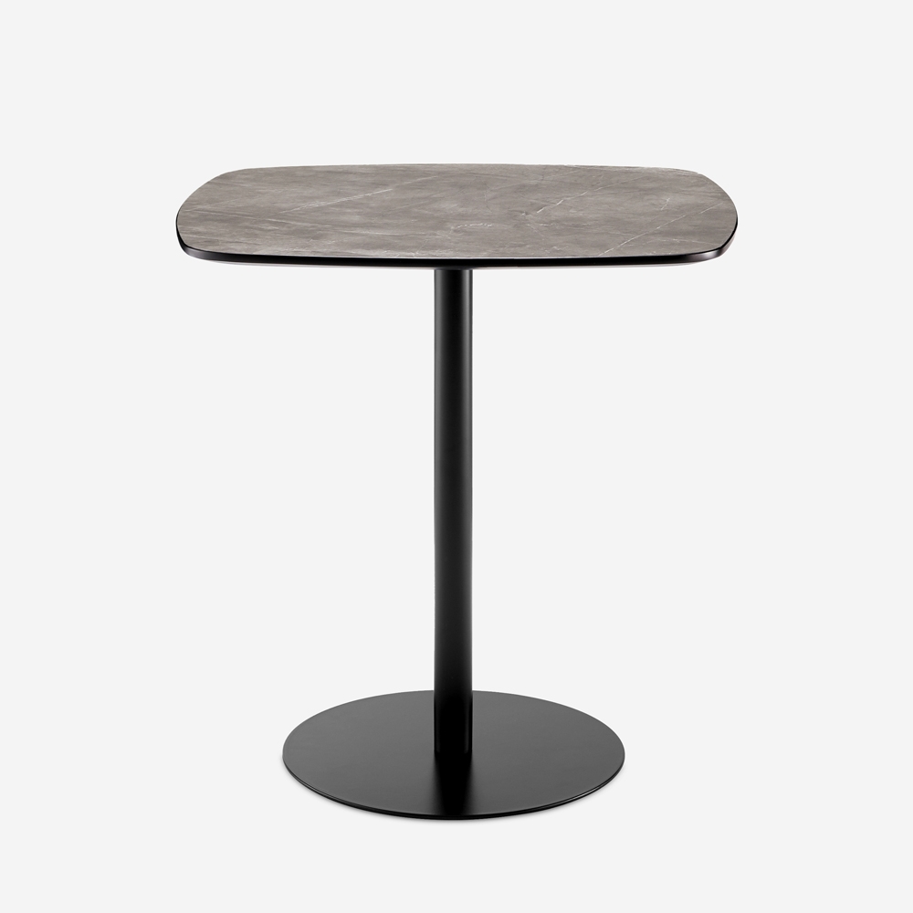 Esstisch 70x70cm für Restaurant Küche schwarz Marmoreffekt Mikee+ Verkauf