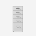 Commode de bureau rangement documents 5 tiroirs et roulettes Layt XL Vente
